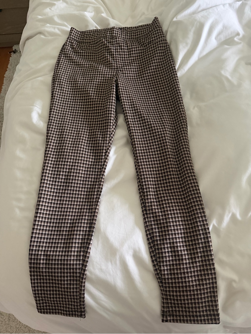 Sanctuary Brown and Black Houndstooth Skinny Pants legging size small